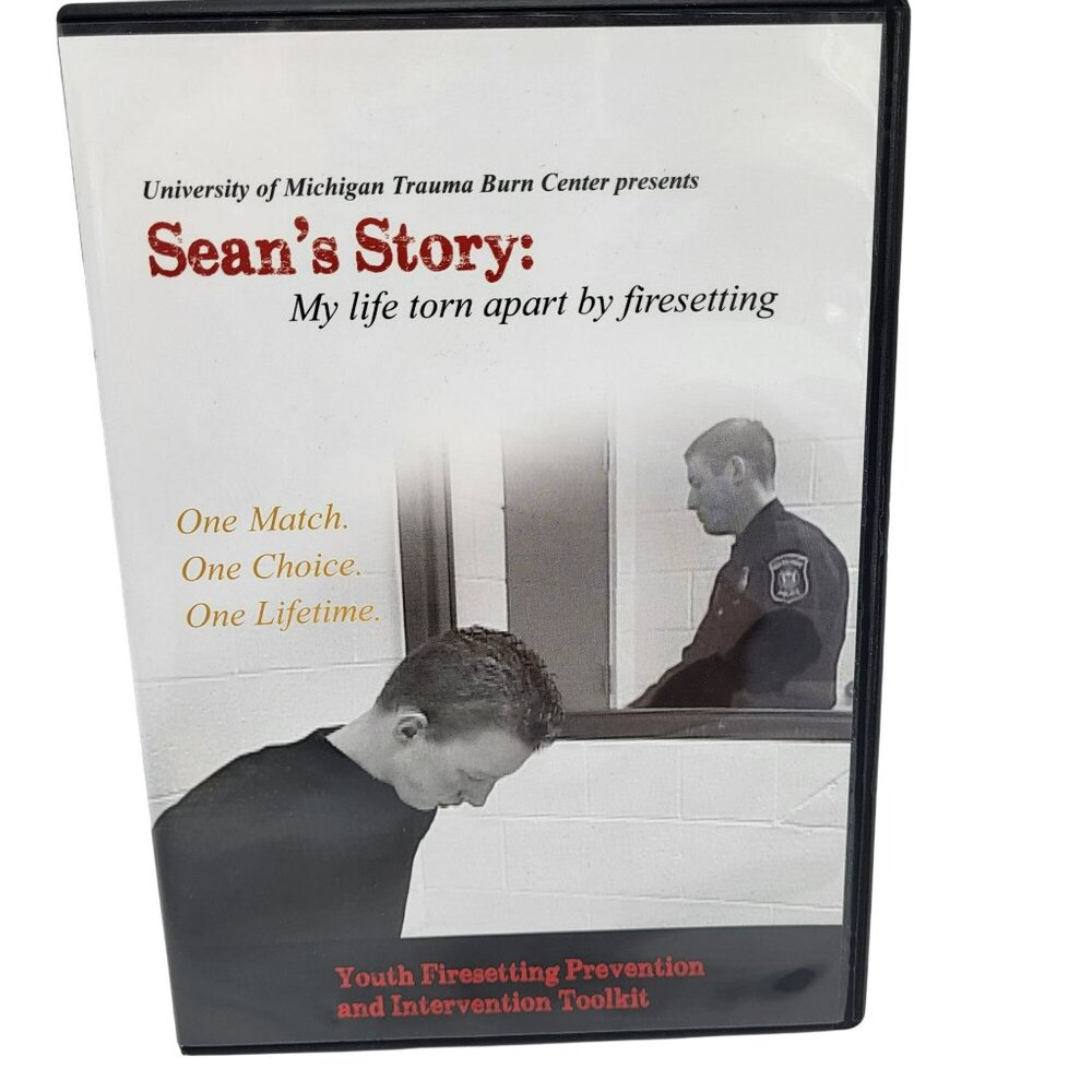 Seans Story My Life Torn Apart By Firesetting DVD Youth Prevention Education U-M